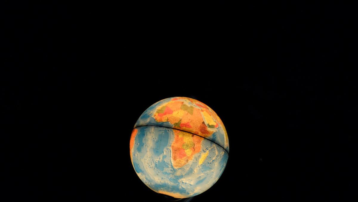 Earth Globe glowing