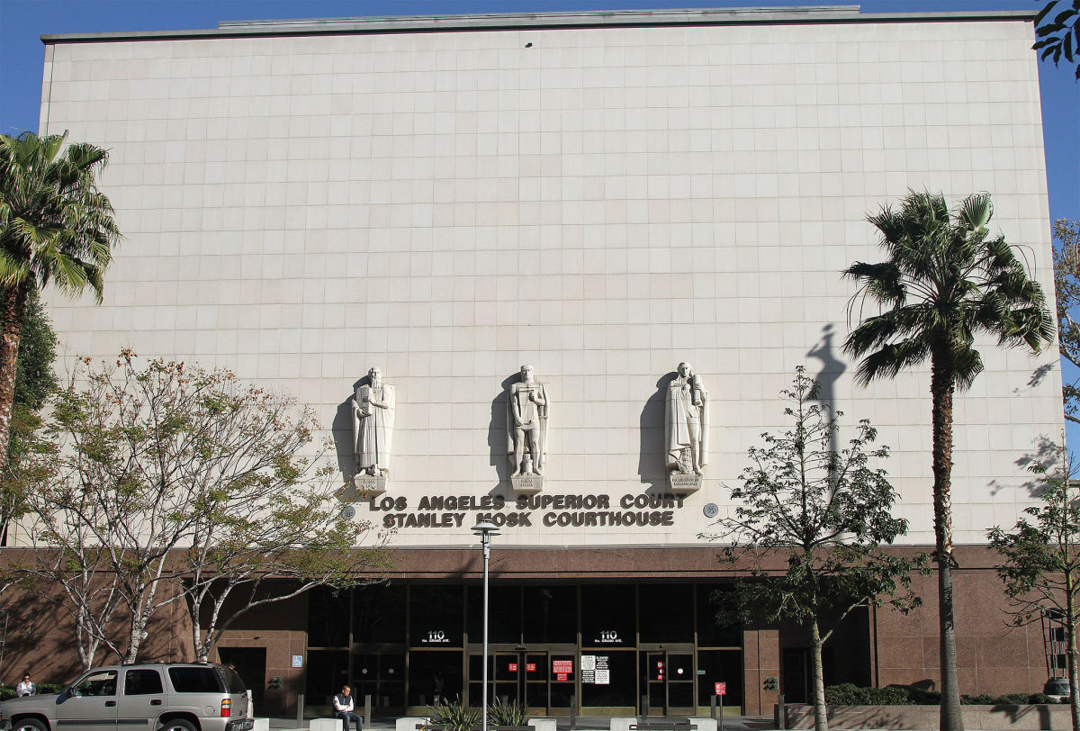 Stanley Mosk Courthouse in Los Angeles, California.