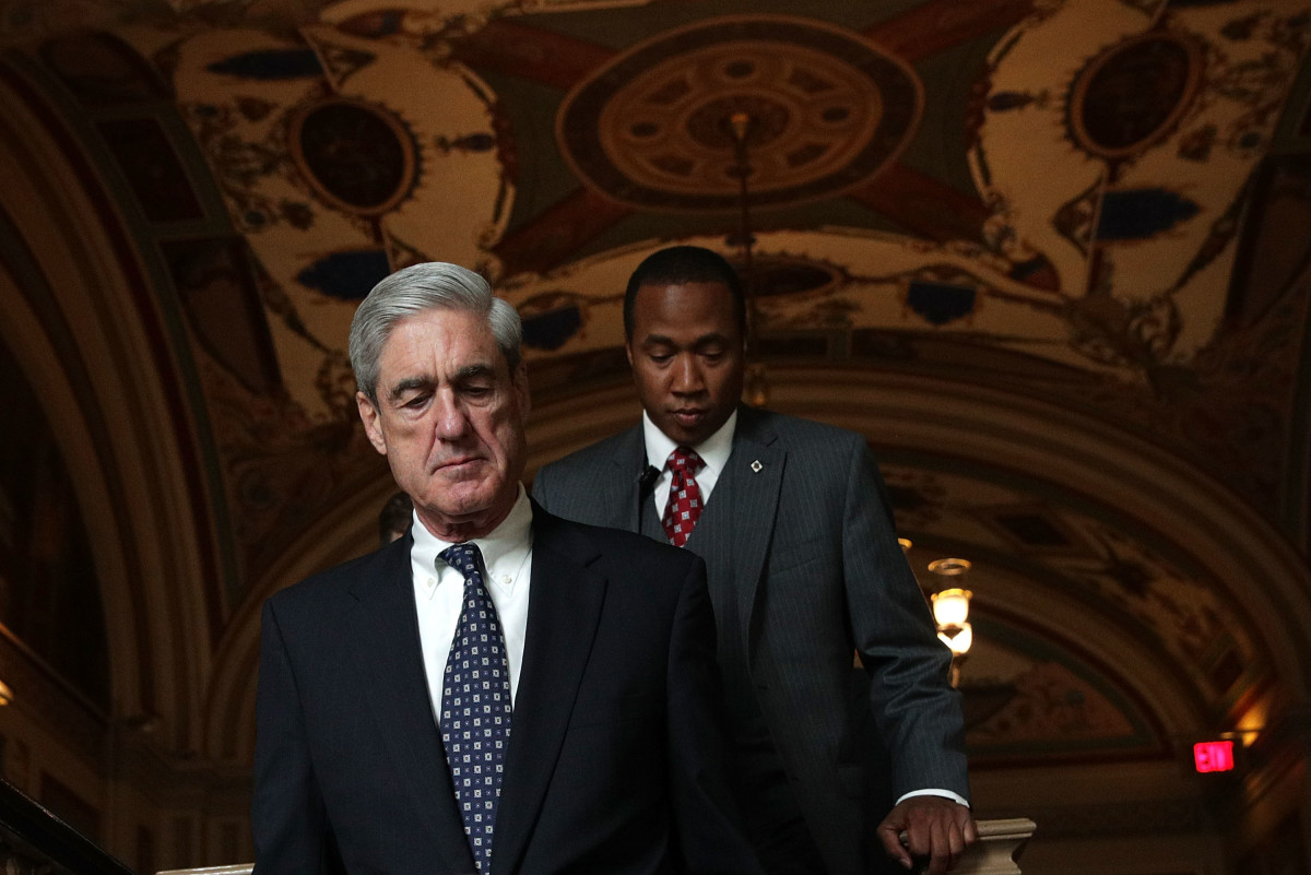 Robert Mueller arrives at the U.S. Capitol for closed meeting with members of the Senate Judiciary Committee on June 21st, 2017, in Washington, D.C.
