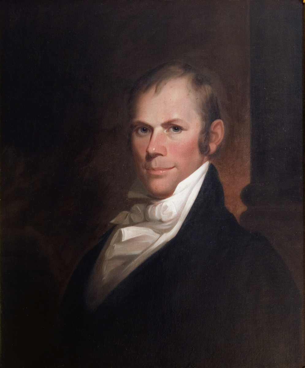A portrait of Henry Clay, by Matthew Harris Jouett, circa 1818.