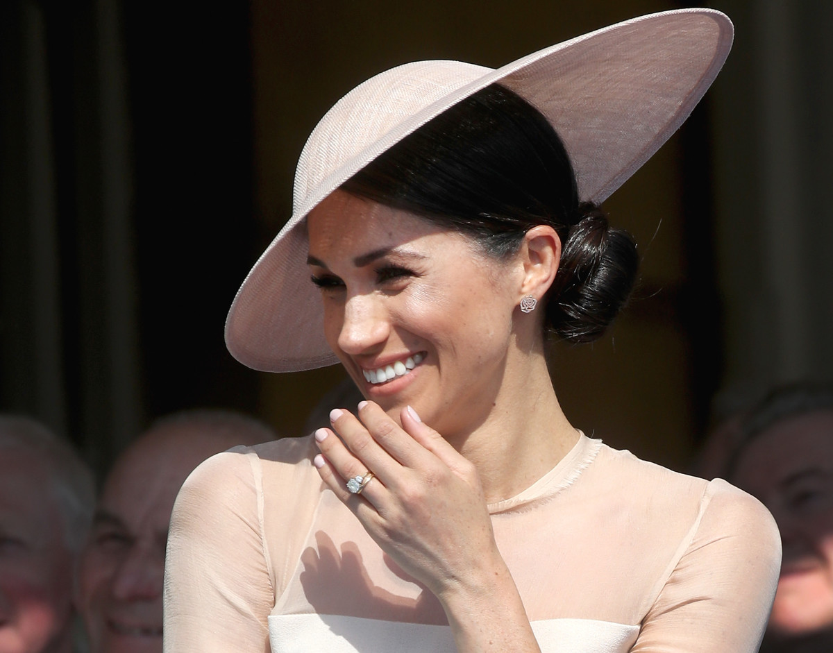 Meghan, Duchess of Sussex, attends the Prince of Wales' 70th Birthday Patronage Celebration held at Buckingham Palace on May 22nd, 2018, in London, England.