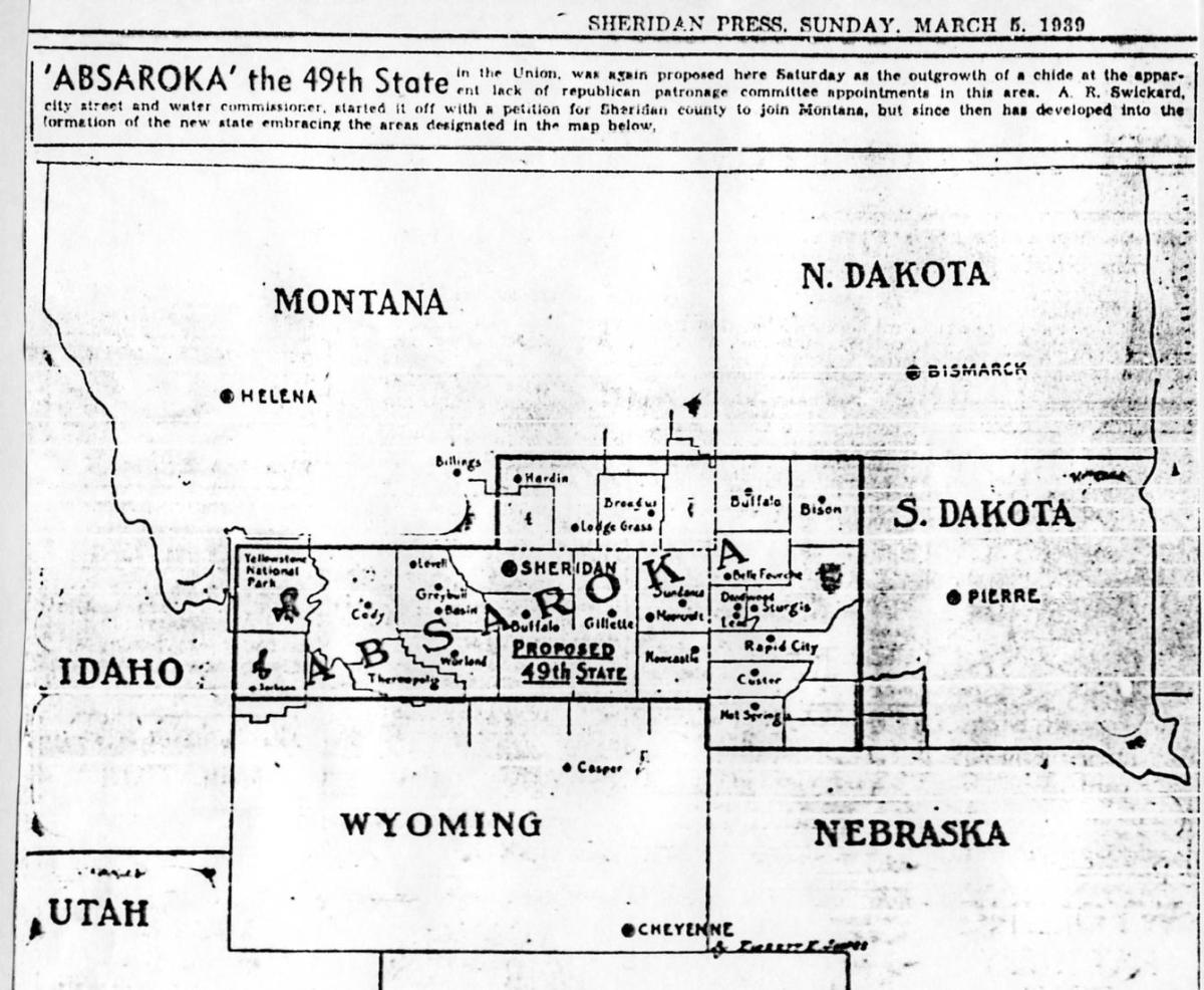 A map of the Absaroka proposal.