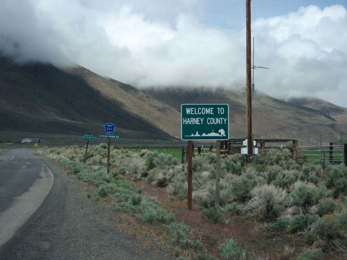 Harney County is a remote area of Oregon, closer to Nevada than to Portland.