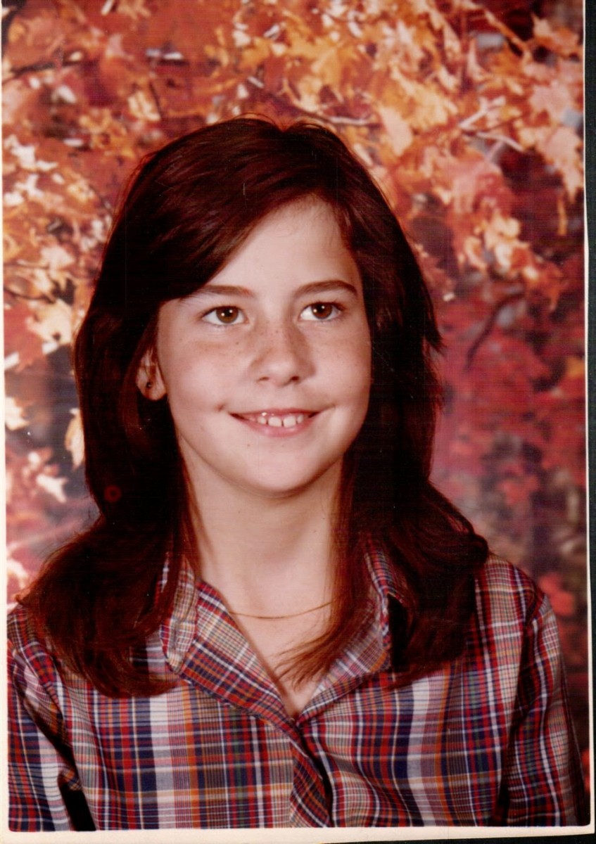 The author's fifth-grade photo.