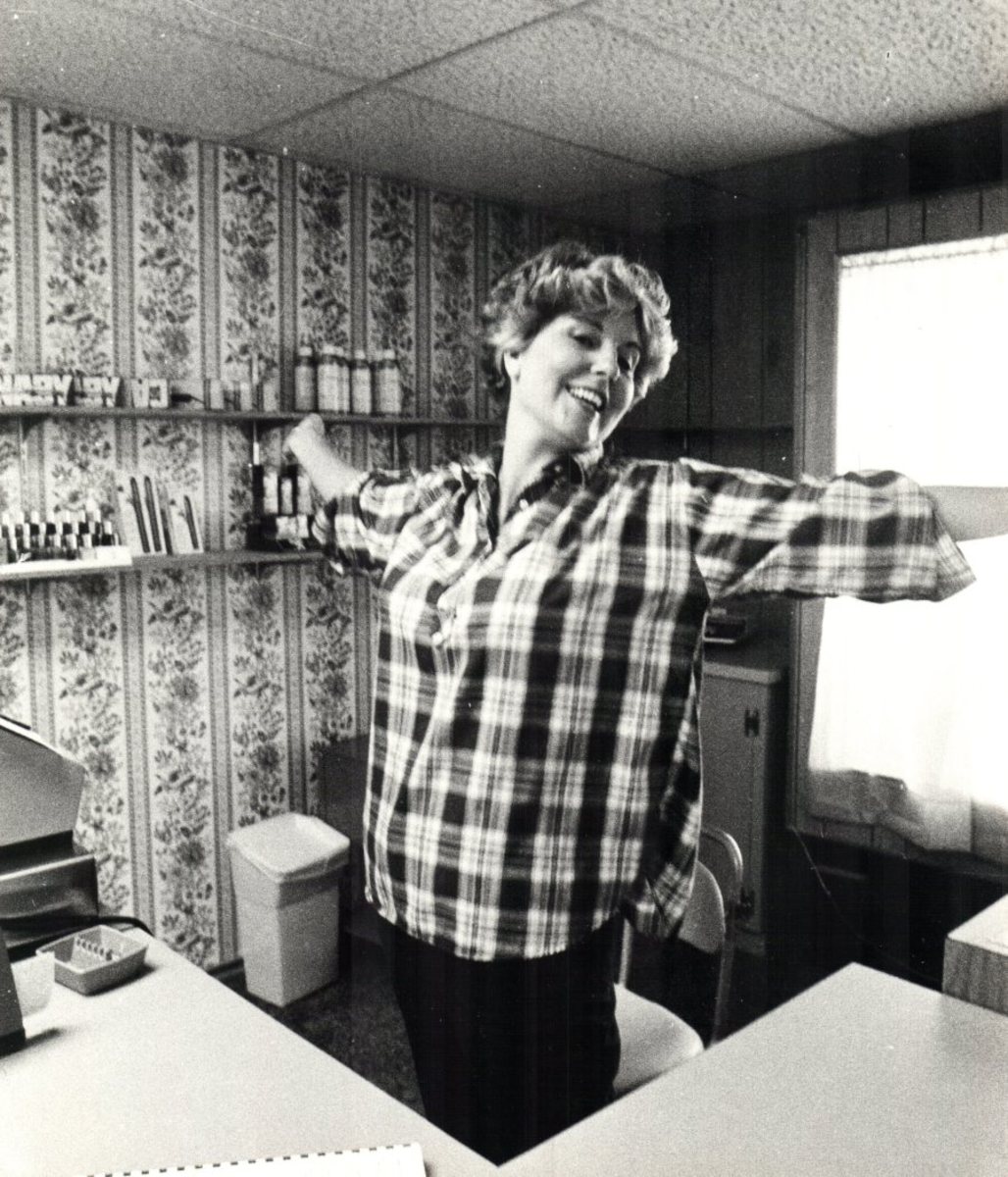 Mary Freshwater in the late 1980s at The Pamper Room, her hair salon in Jacksonville, North Carolina.