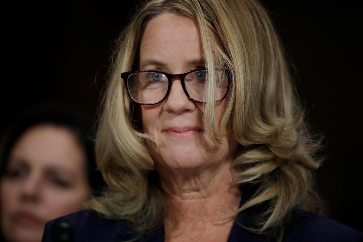 Christine Blasey Ford, who has accused Supreme Court nominee Brett Kavanaugh of a sexual assault in 1982, testifies before a Senate Judiciary Committee confirmation hearing for Kavanaugh on Capitol Hill in Washington, D.C., on September 27th, 2018.