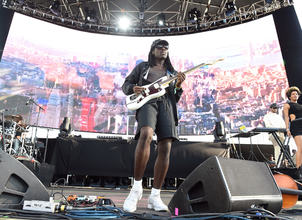 Recording artist Dev Hynes a.k.a. Blood Orange performs onstage during FYF Fest 2016 at Los Angeles Sports Arena on August 28th, 2016, in Los Angeles, California.
