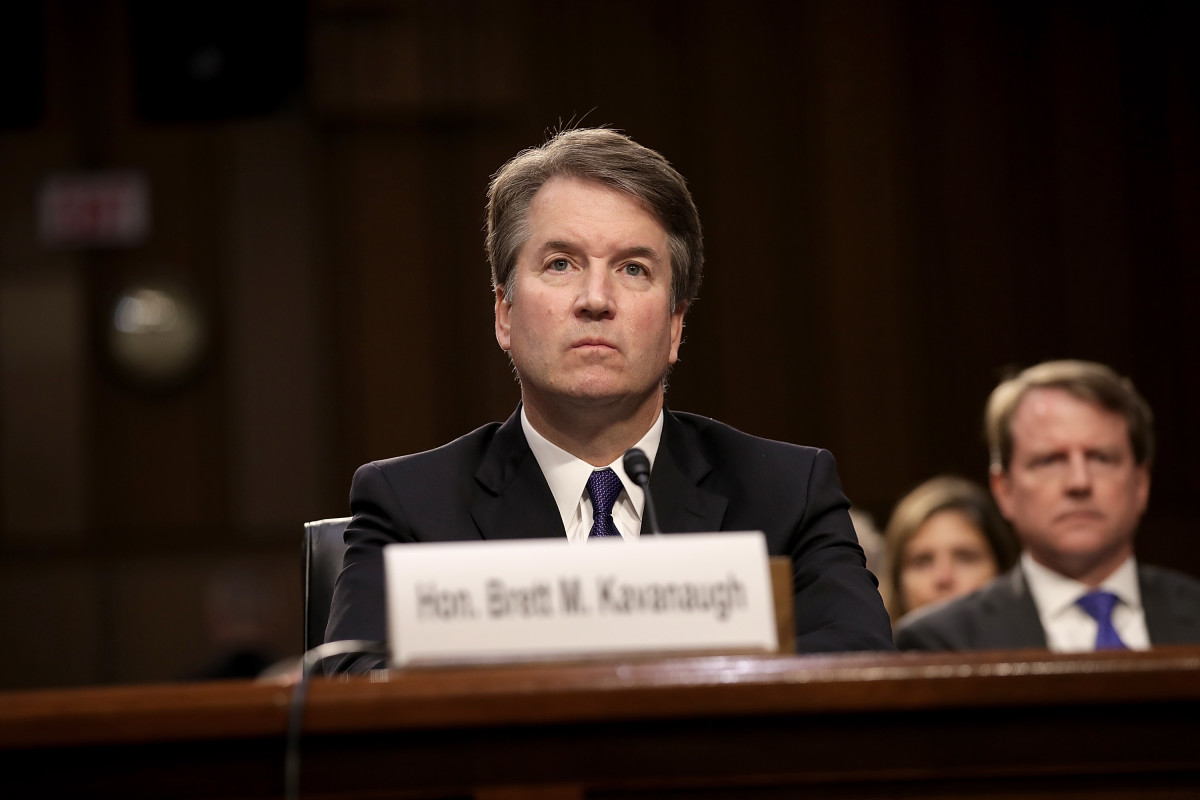 Supreme Court nominee Judge Brett Kavanaugh appears before the Senate Judiciary Committee during his Supreme Court confirmation hearing on September 4th, 2018, in Washington, D.C.