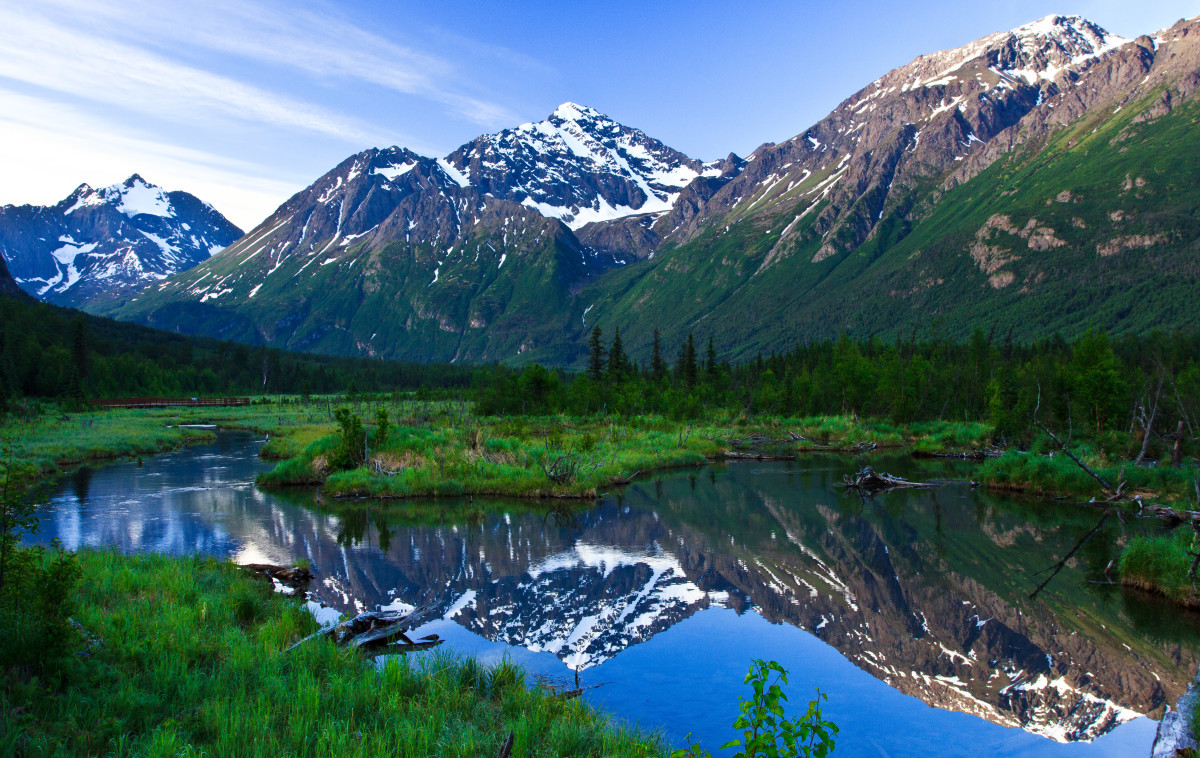 Eagle River Valley in Alaska.