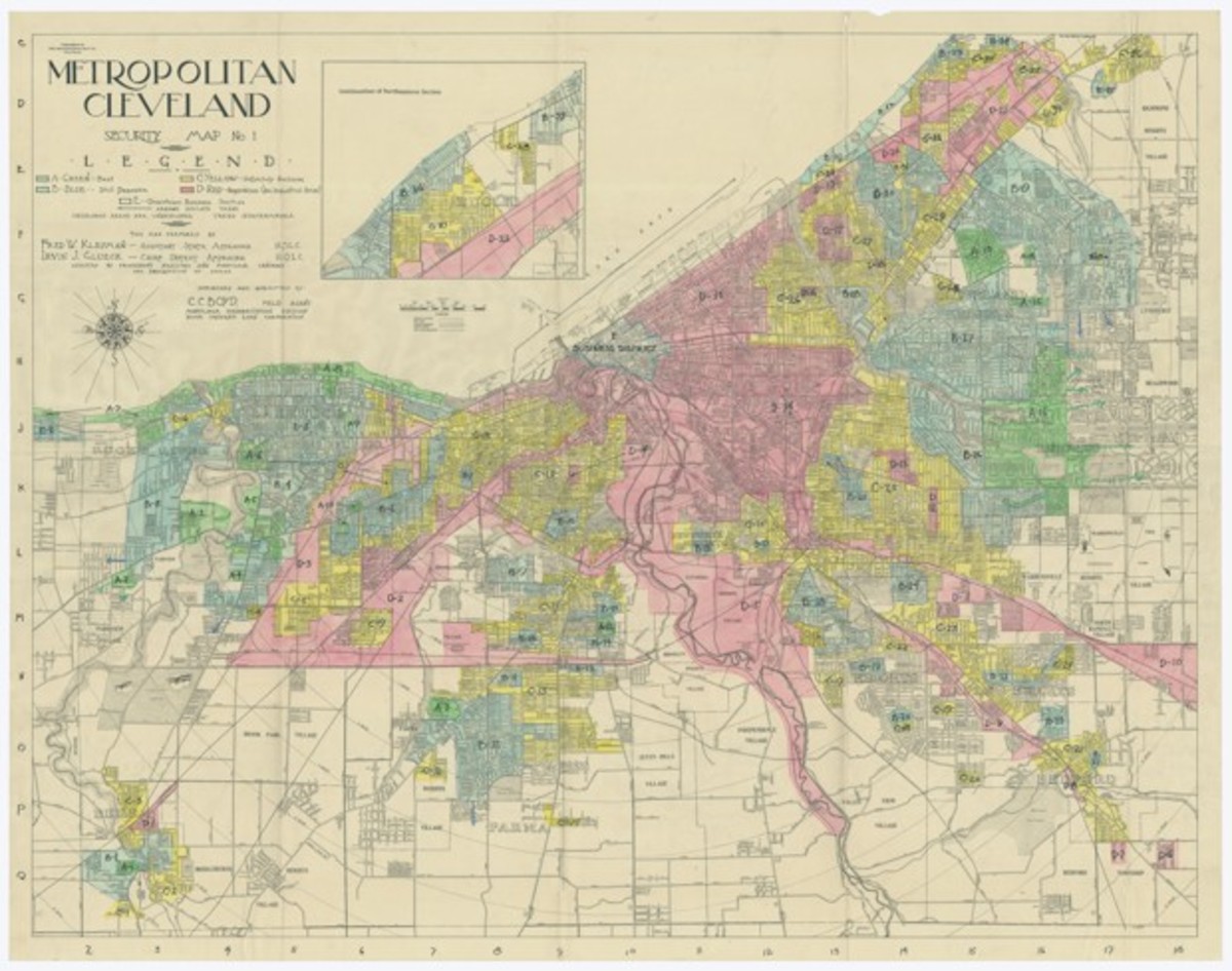 Old Cleveland Map