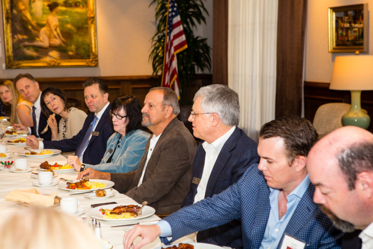 The Lincoln Club hosts a dinner for prospective members.