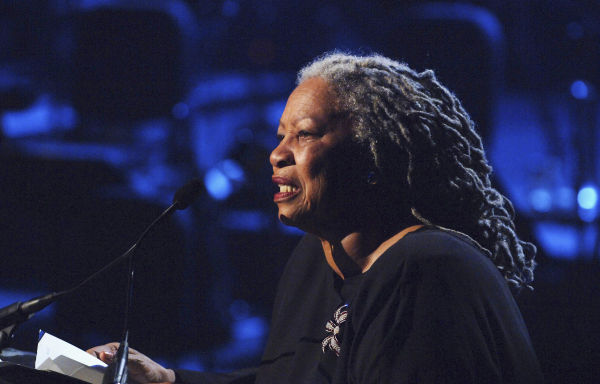 Toni Morrison performs on stage at the Lincoln Center in New York City.