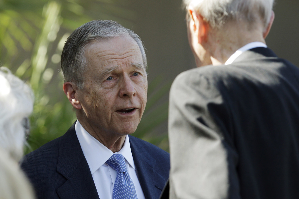 Former California Governor Pete Wilson, pictured here in 2011, in Palm Desert, California.
