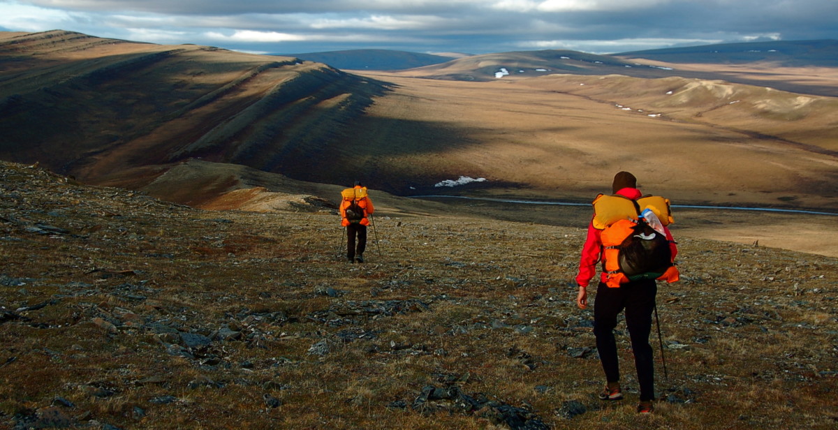 Syncline ridges in the National Petroleum Reserve–Alaska.