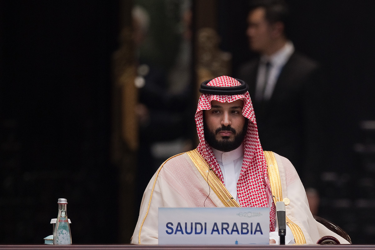 Saudi Arabia Crown Prince Mohammed bin Salman attends the G20 opening ceremony at the Hangzhou International Expo Center.