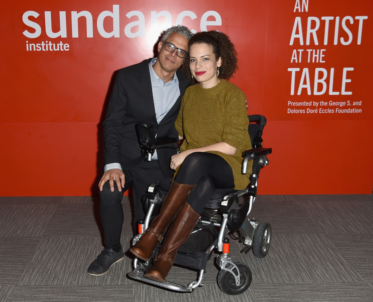 Omar Wasow and director Jennifer Brea at Sundance