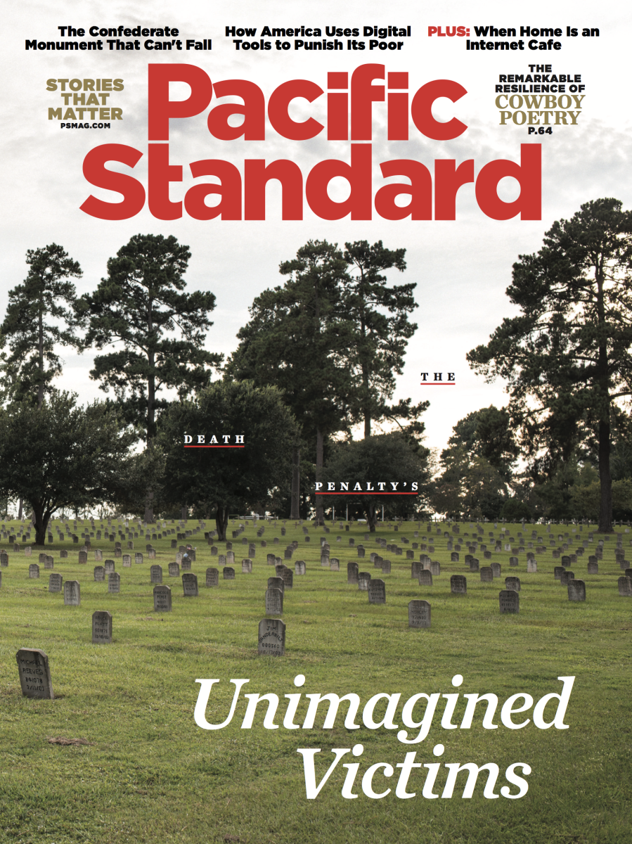 A version of this story originally appeared in the February 2018 issue of Pacific Standard. Subscribe now and get eight issues/year or purchase a single copy of the magazine.