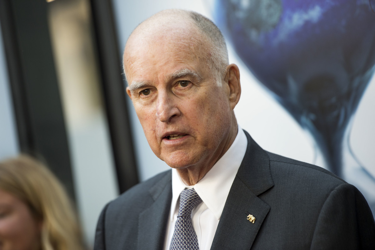 Jerry Brown in Hollywood, California.
