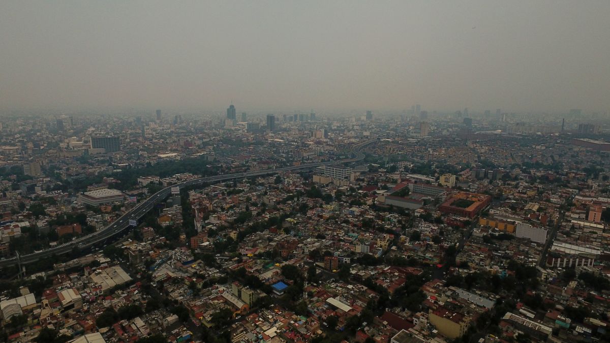 A view of air pollution in Mexico City on May 15th, 2019.