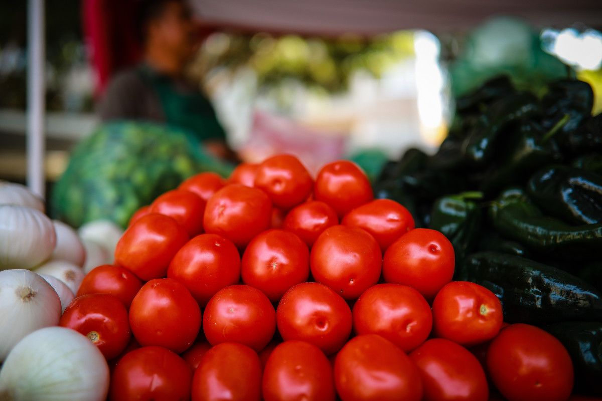 Tomatoes are seen at a market in Mexico City, Mexico, on May 9th, 2019.