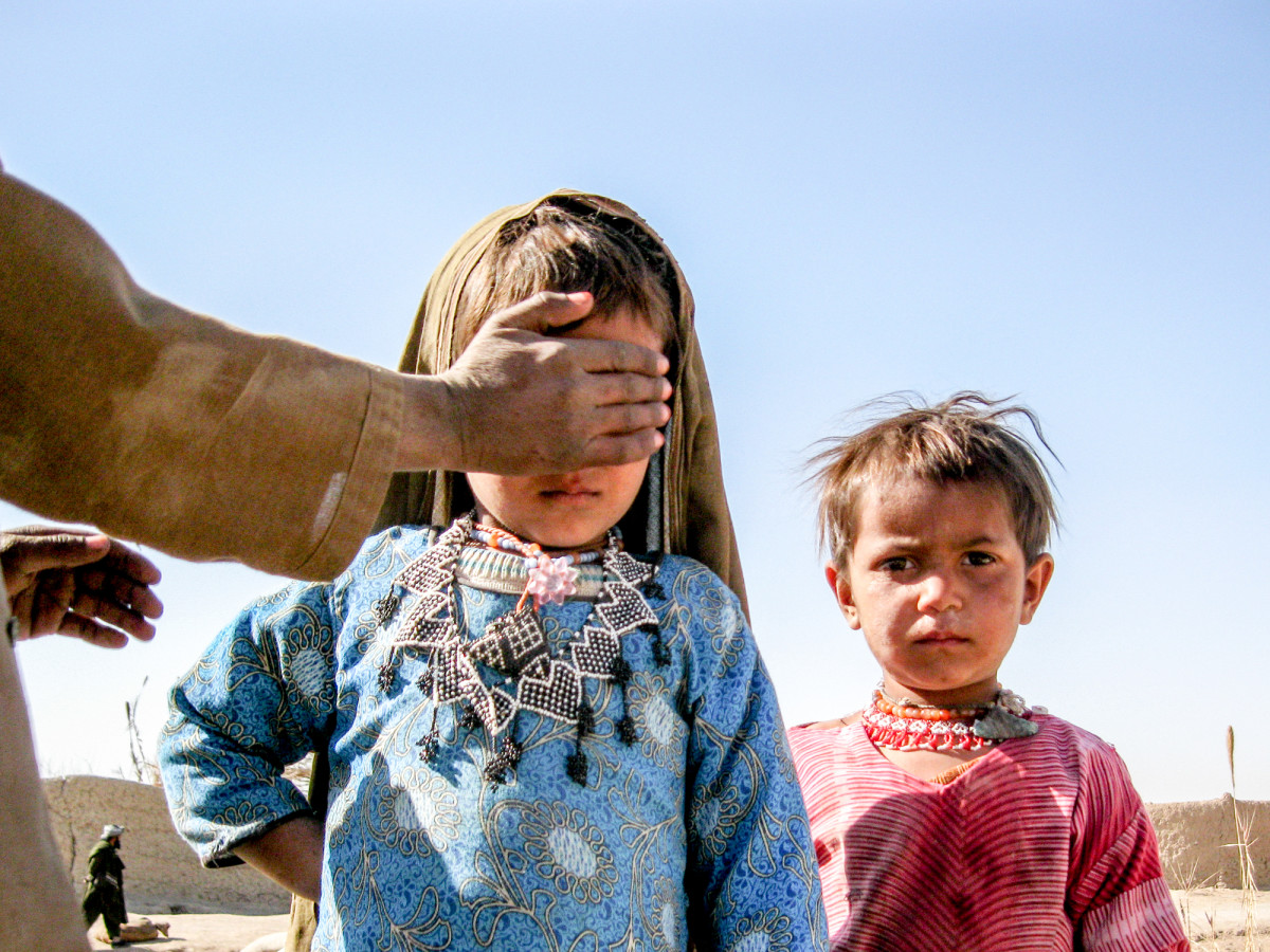 Helmandi children in the winter of 2010.