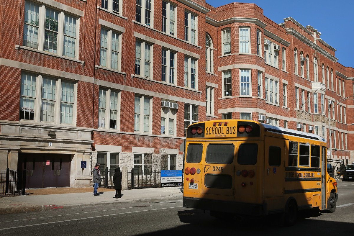 Jean De Lafayette Elementary School in Chicago, Illinois.