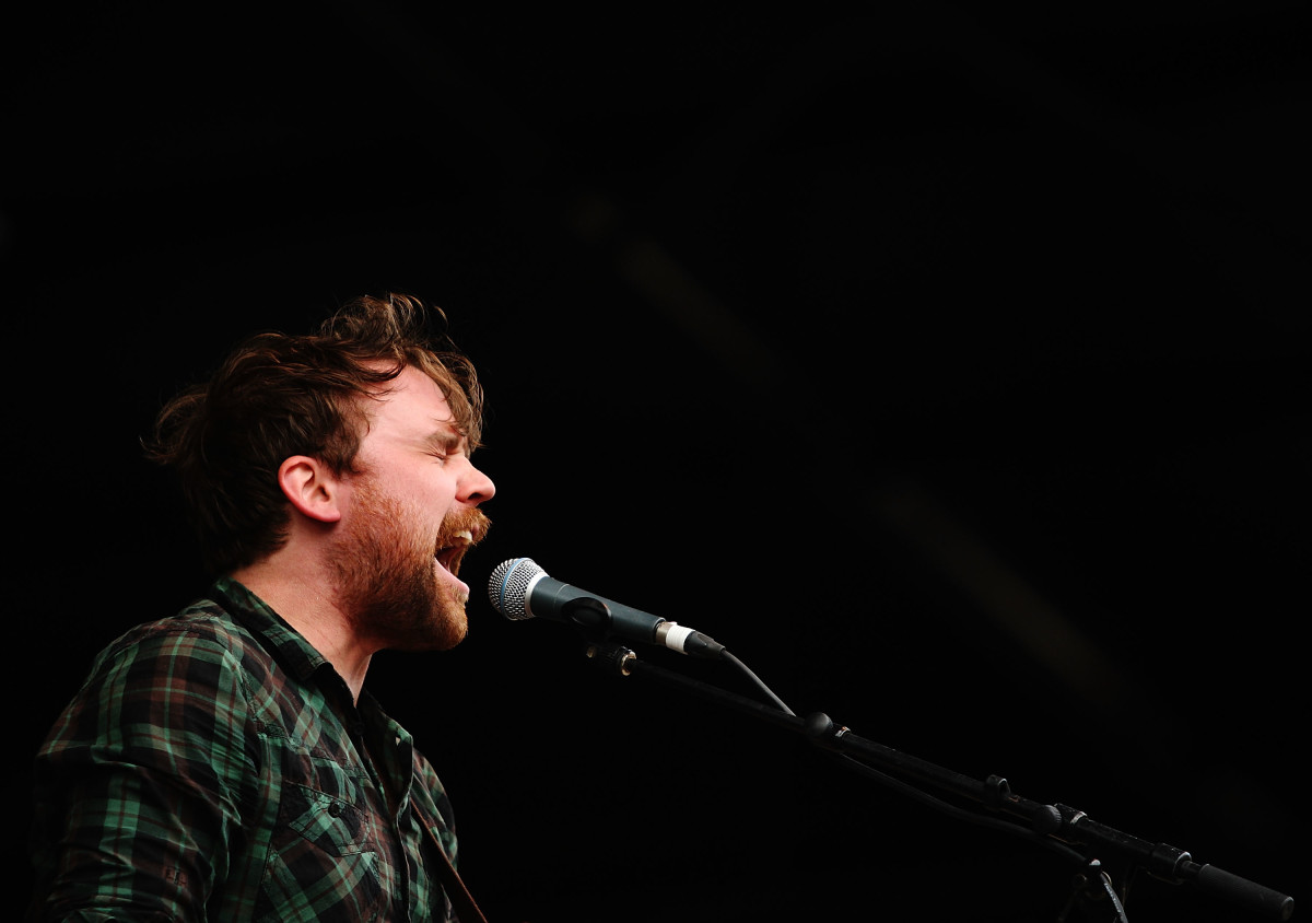 Scott Hutchison of Frightened Rabbit performs during day three of the Splendour in the Grass music festival on August 1st, 2010, in Woodford, Australia.