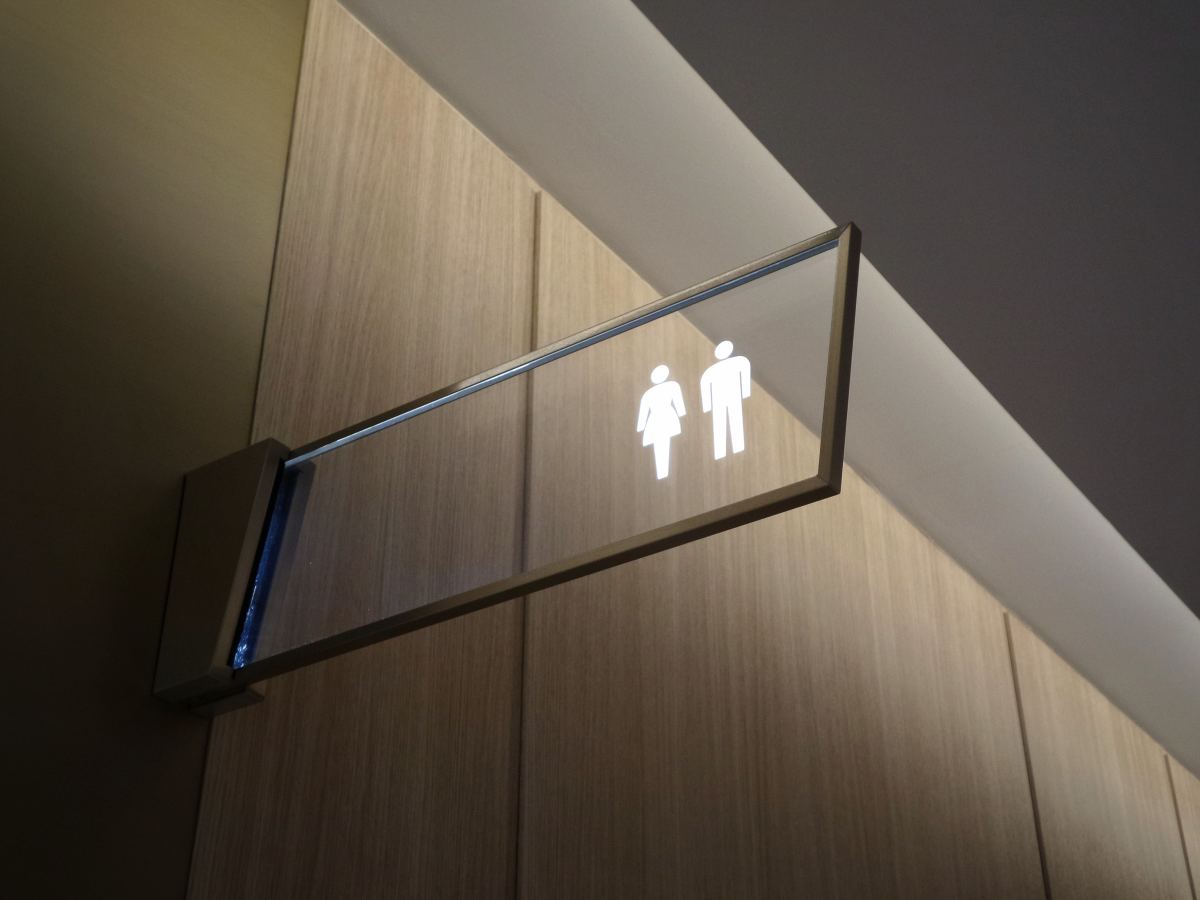 men women gender bathroom