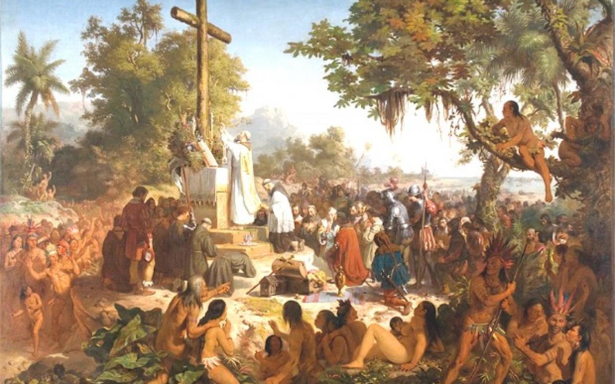 The First Mass in Brazil, by Victor Meirelles, oil on canvas, 1860.