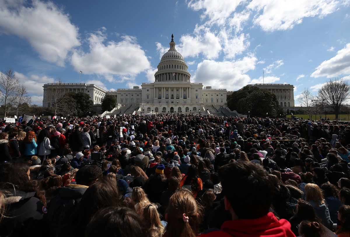 In March of 2018, one month after the Stoneman Douglas High School shooting in Parkland, Florida, students from Washington-area schools gathered during a rally at the United States Capitol to urge Congress to take action against gun violence. In early 2019, members of the 116th Congress have sponsored a relatively unprecedented number of gun-control bills.