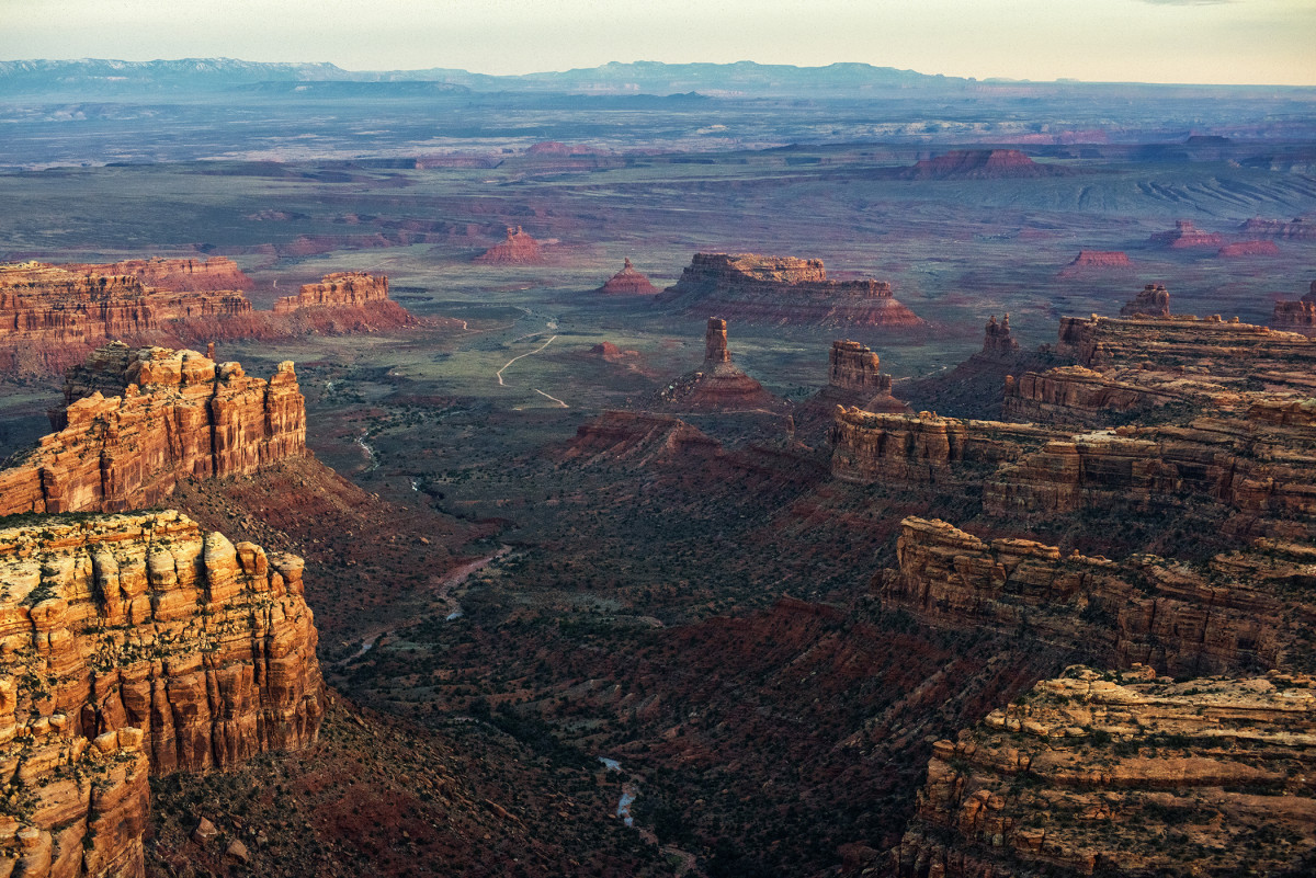 A view from the north of the Valley of the Gods, one of the areas excised from Bears Ears National Monument by President Donald Trump's December 4th, 2017, proclamation.