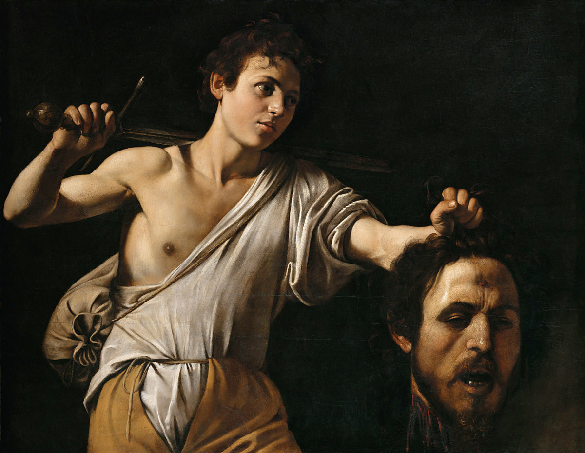 Caravaggio's David With the Head of Goliath, ca. 1607.