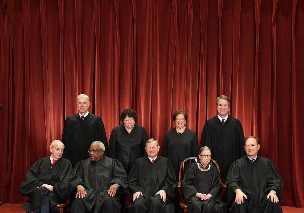 The Supreme Court justices.
