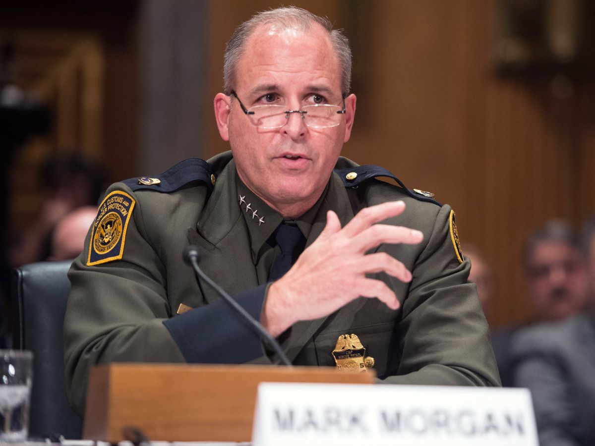 Mark Morgan testifies at a Senate Homeland Security and Governmental Affairs Committee hearing during his tenure as chief of Border Patrol in November of 2016.