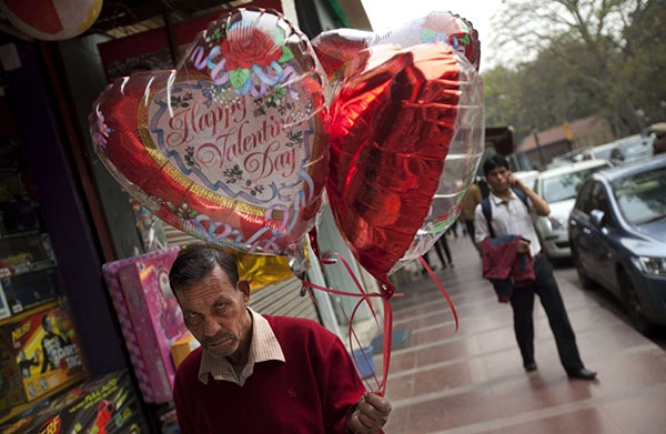 Valentines Day balloons