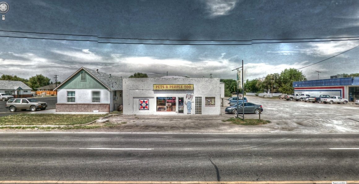 Fort Morgan, Colorado, as seen through a Google Street View illustration.