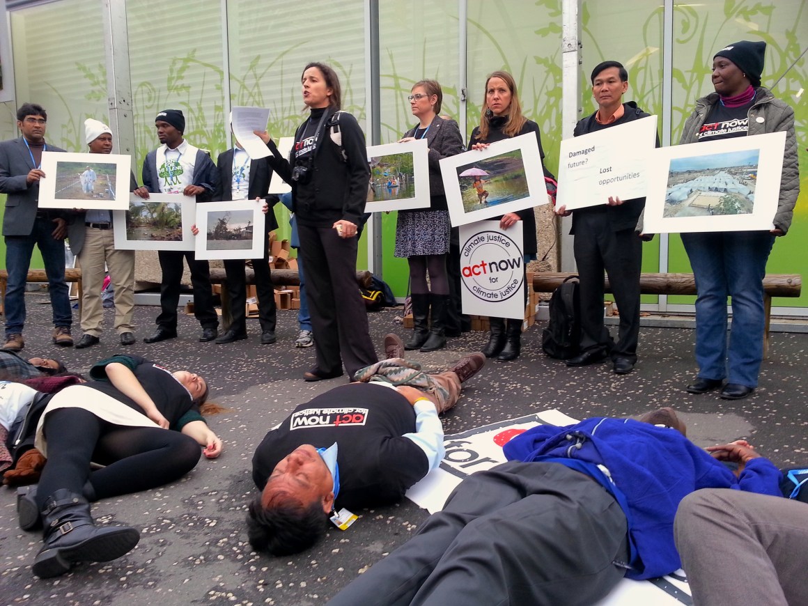 CLIMATE JUSTICE COP21 protest