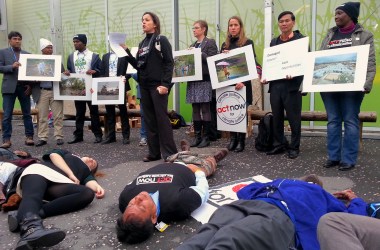 CLIMATE JUSTICE COP21 protest