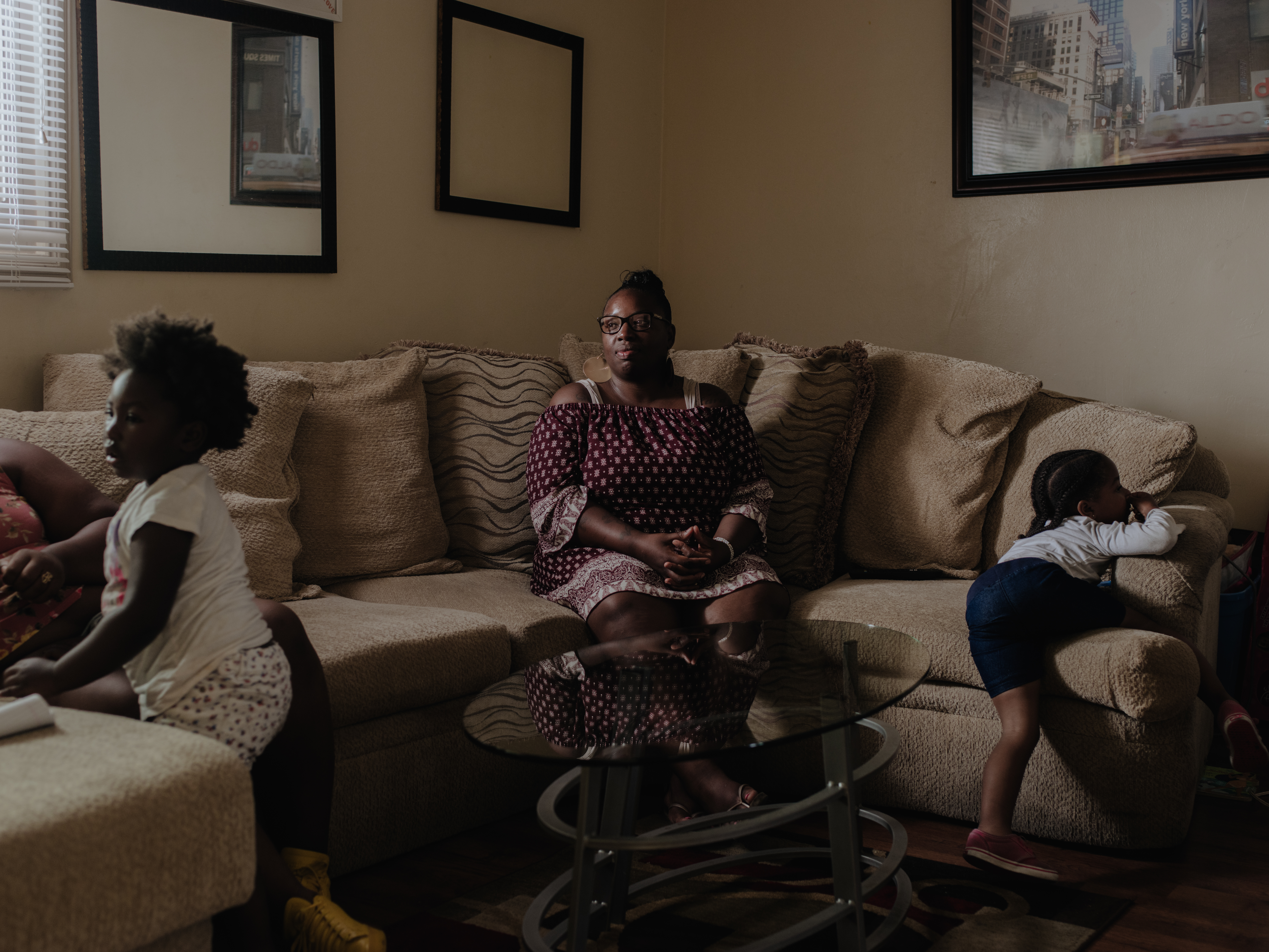 Ingrid Archie at her home in Los Angeles. She got her felony marijuana conviction reduced to a misdemeanor and is now eligible for expungement.