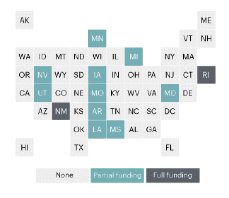 State funding of new voting machines since 2014.