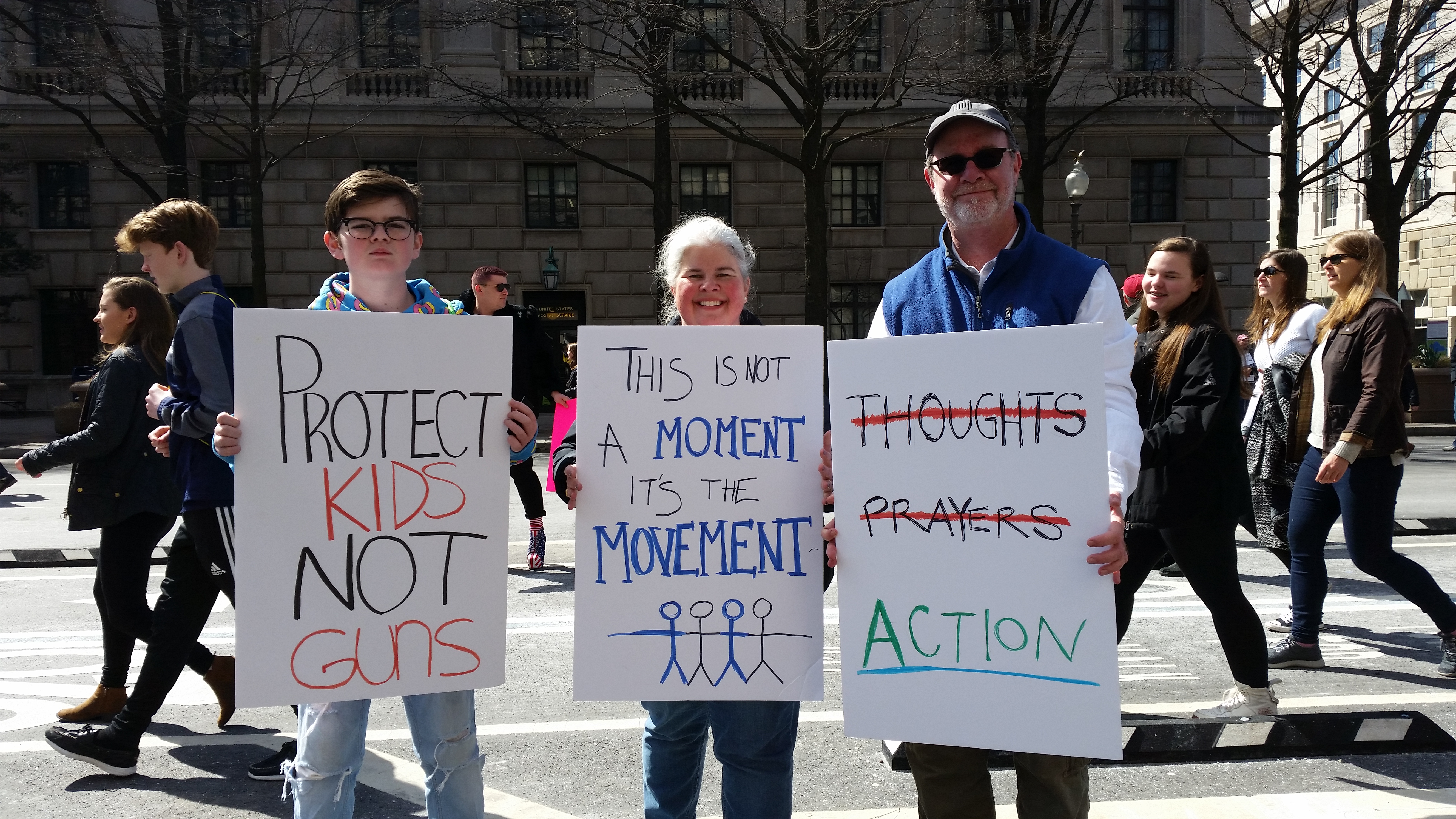 From left: Isaac Barnett, Johanna Hynes, and Bob Barnett.