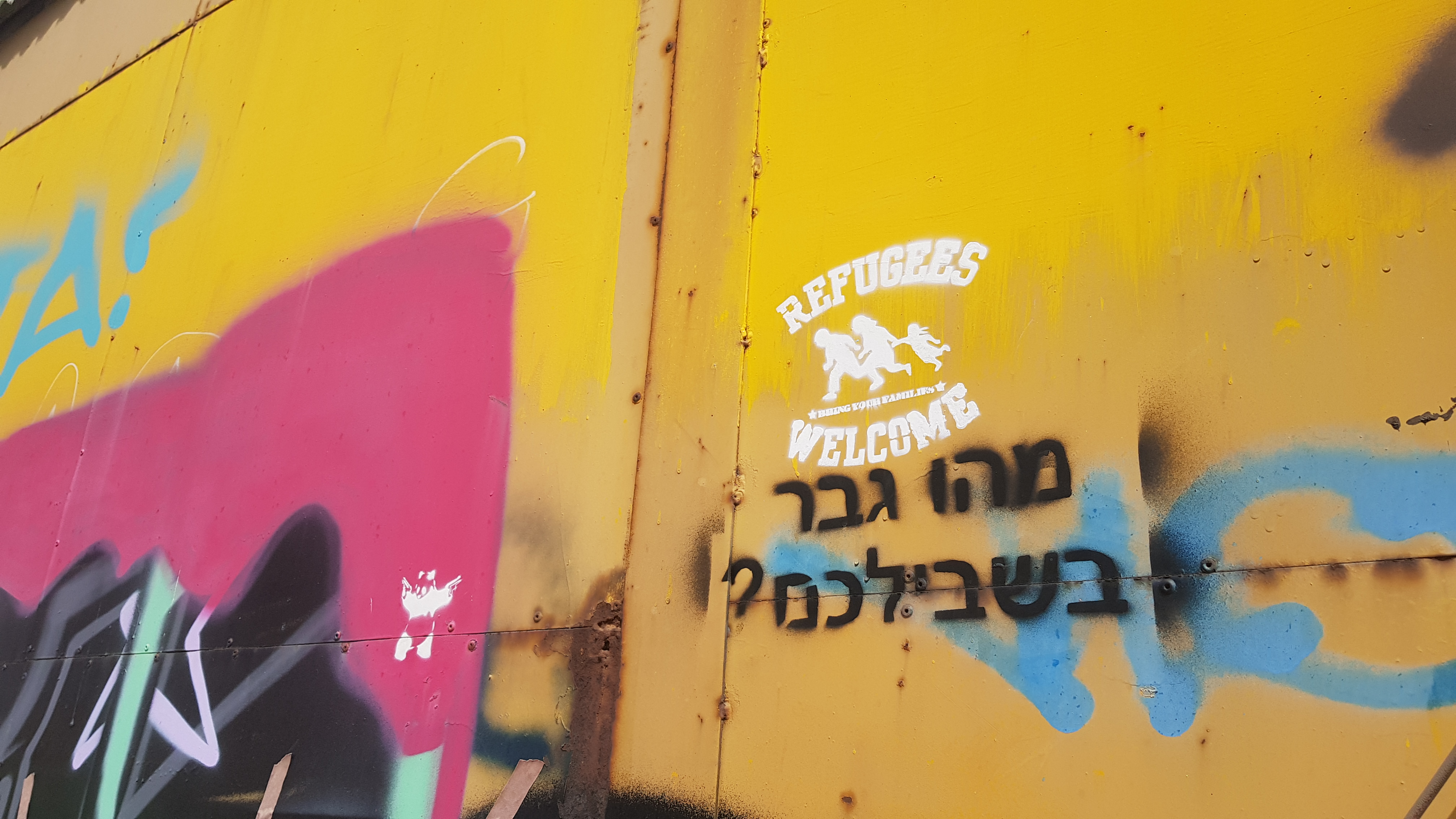 Graffiti is rampant in parts of South Tel Aviv, most notably where many African migrants have come to settle after being dispersed here by the government.