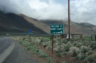 Harney County is a remote area of Oregon, closer to Nevada than to Portland.