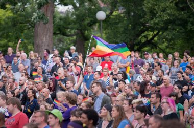 A Minneapolis vigil following the Pulse massacre.