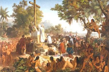 The First Mass in Brazil, by Victor Meirelles, oil on canvas, 1860.