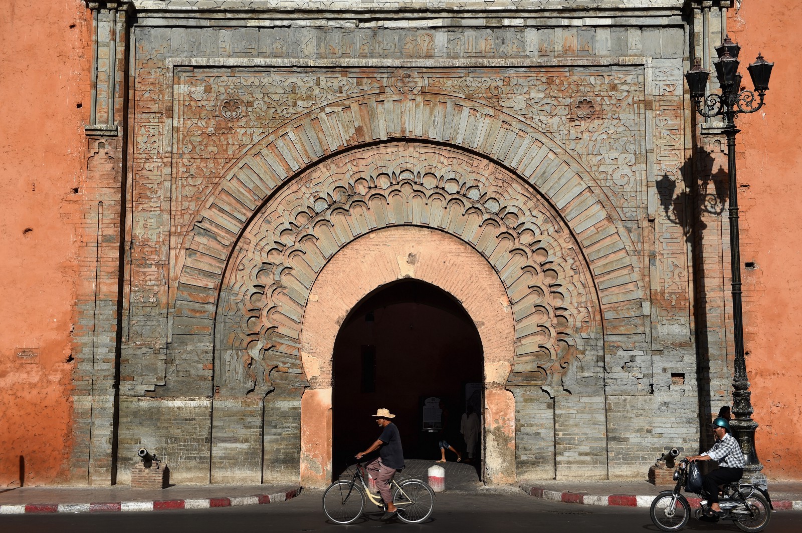 View of the Bab Agnaou in Marrakech, Morocco.