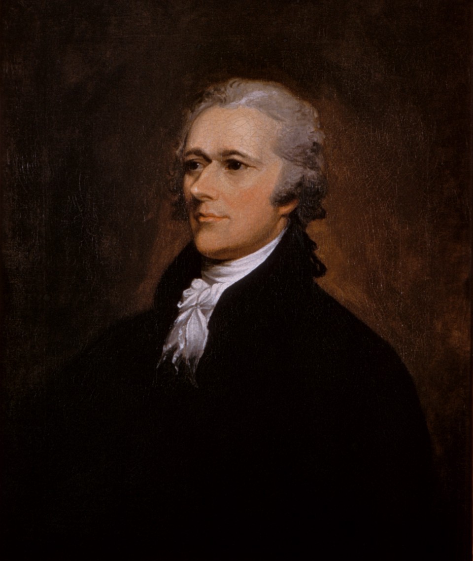 Portrait of Alexander Hamilton.