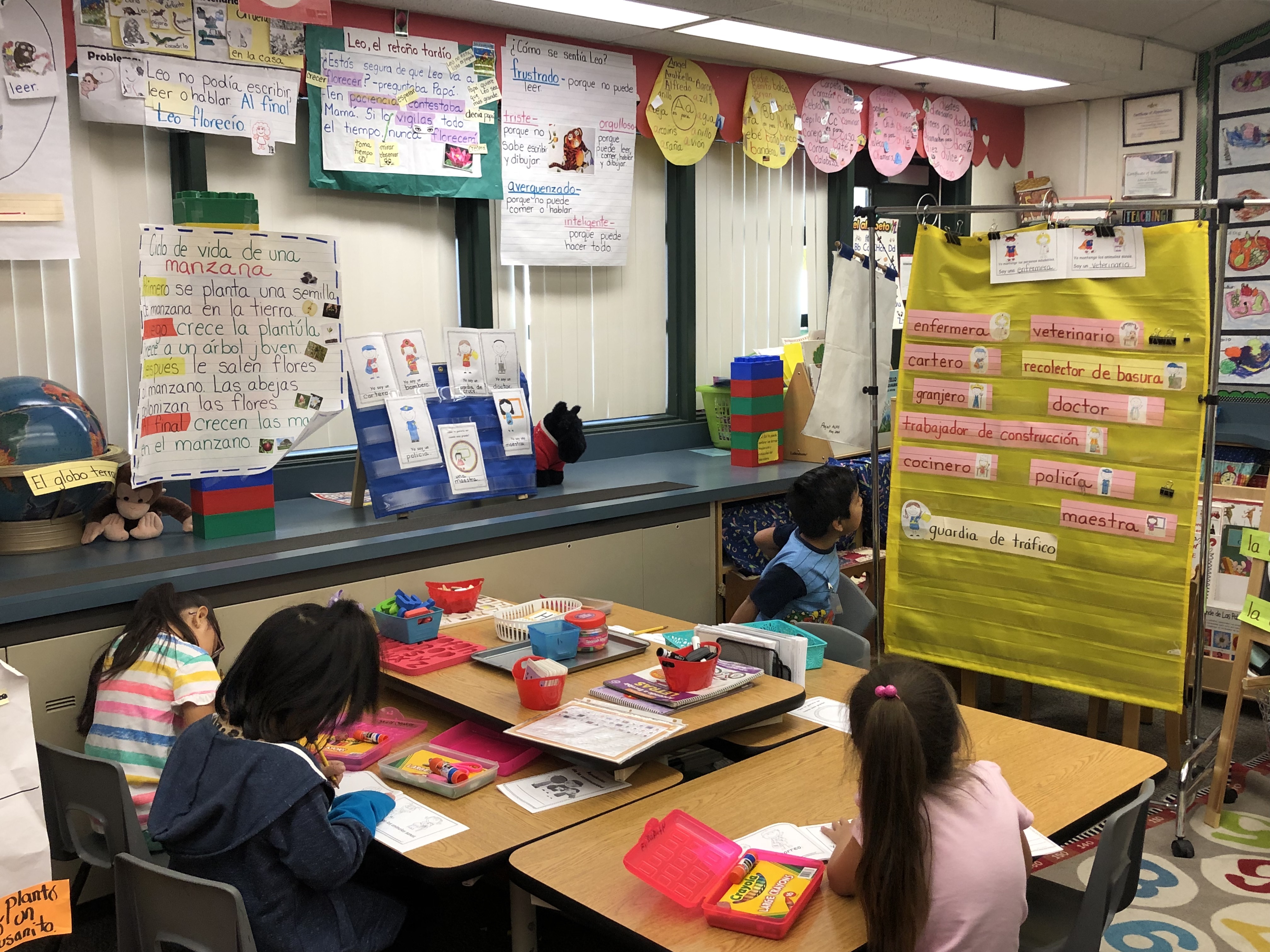 A classroom at Ann Leavenworth School.