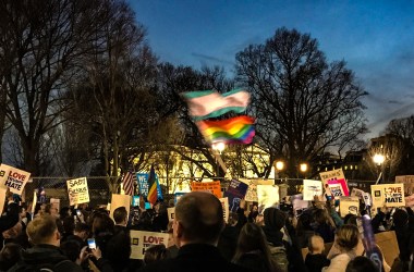 The ProtectTransKids Protest in Washington, D.C., on February 22nd, 2017.