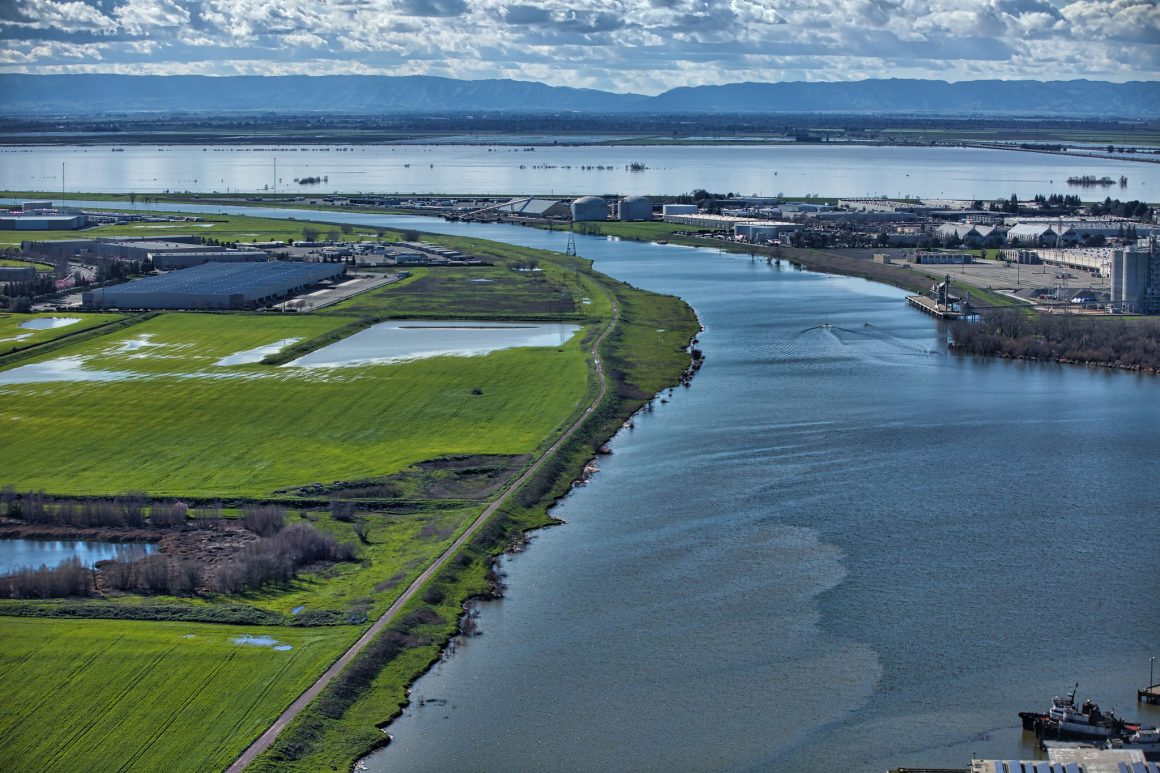 A view of the Sacramento–San Joaquin Delta from Sacramento.